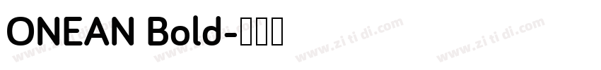 ONEAN Bold字体转换